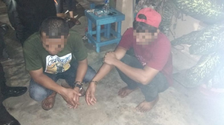  Patroli Malam, Tim Tembak Polres Kampar Amankan 2 Terduga Pelaku Narkoba