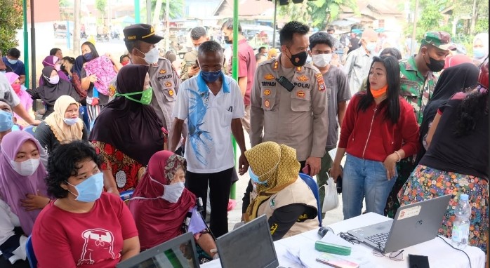  3.481 Warga Ikuti Vaksinasi Taru Polres Labuhanbatu