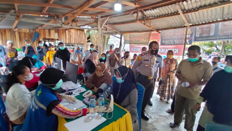  Minggu, 11.410 Warga Kampar Ikuti Vaksinasi Covid-19, Kapolres Apresiasi Antusiasme Masyarakat