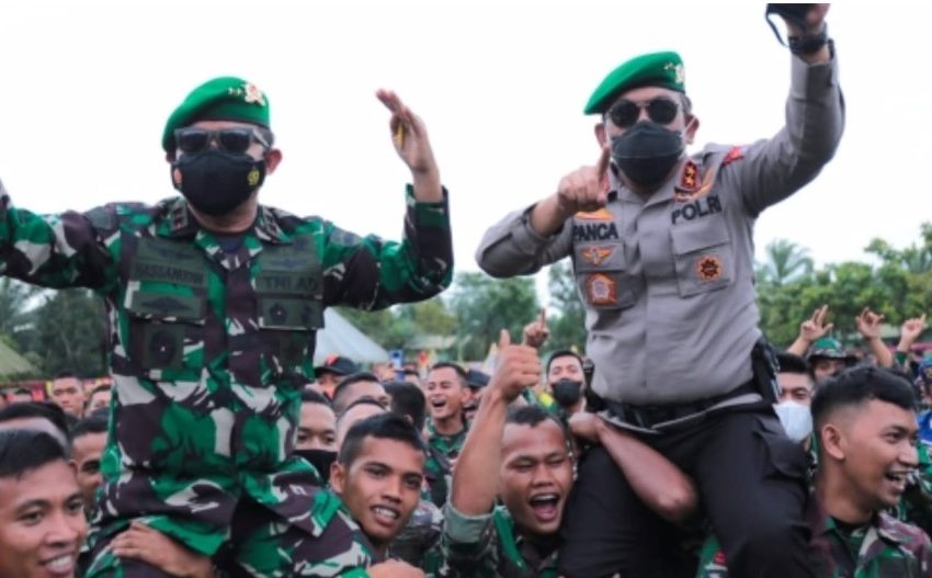 Kapolda Sumut dan Pangdam I/BB Pimpin Upacara HUT Ke-73 Infanteri