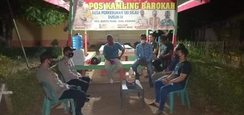  Ciptakan Situasi Kamtibmas Kondusif, Polsek Prapat Janji Patroli Pos Kamling Barokah