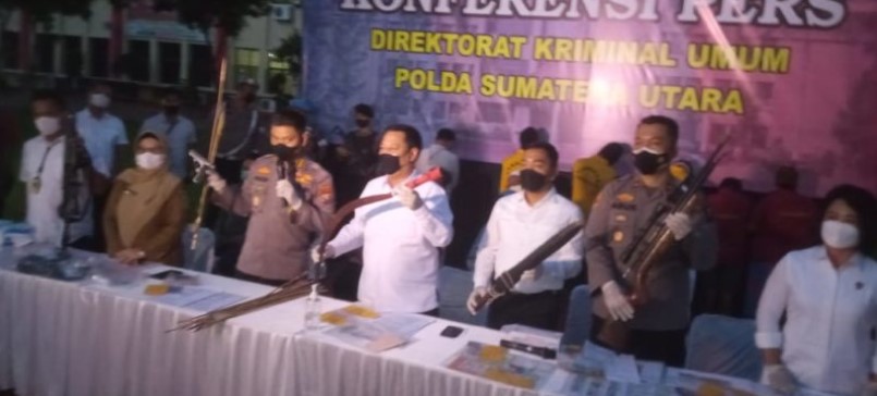 Polda Sumut Tangkap 3 Pelaku Pembunuhan Tawuran Geng Motor