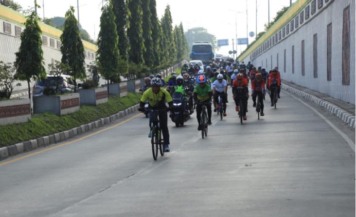  Pangdam I/BB Bersama Menkumham RI Keliling Naik Sepeda Dari Pesanggarahan Sola Gratia