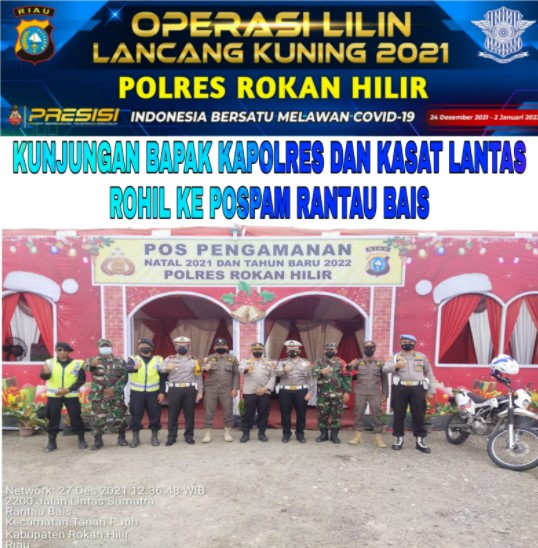  Kapolres Rokan Hilir Tinjau Persiapan Pospam Rantau Bais