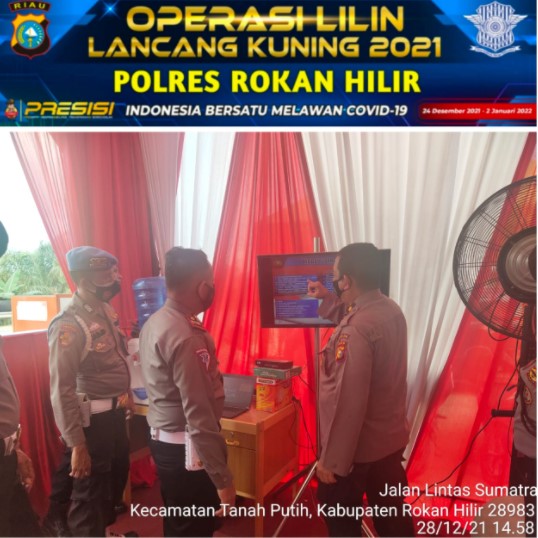  Pos Pam Ops Lilin Lancang Kuning Rantau Bais Polres Rohil Dikunjungi Tim 2 Was Ops Polda Riau