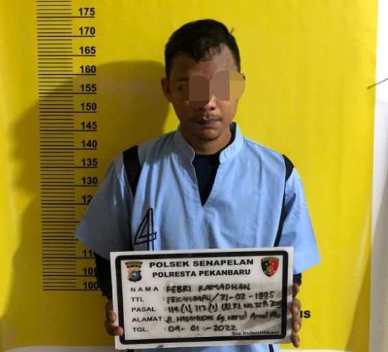  Pemilik Sabu Seberat 4,77 Gram Diringkus Polsek Senapelan