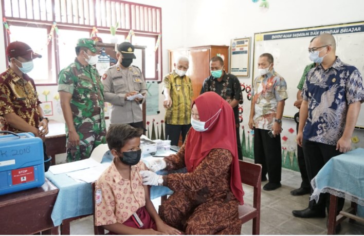  Bupati Asahan: Hari Keempat Pelaksanaan Vaksinasi Usia 6-11 Tahun Berjalan Lancar