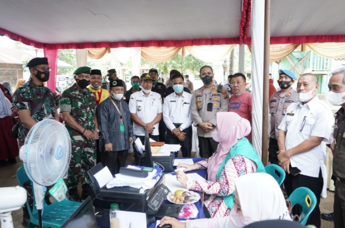  Bupati Ikuti Zoom Meeting Vaksinasi Covid-19 bersama Kapolri