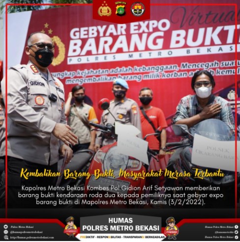  Gebyar Expo Polres Metro Bekasi Patut Dicontoh Seluruh Polres Jajaran Mabes Polri