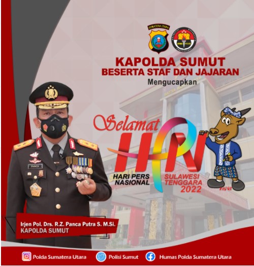  Hari Pers Nasional, Kapolda Sumut: Jadilah Pers yang Mencerdaskan Masyarakat