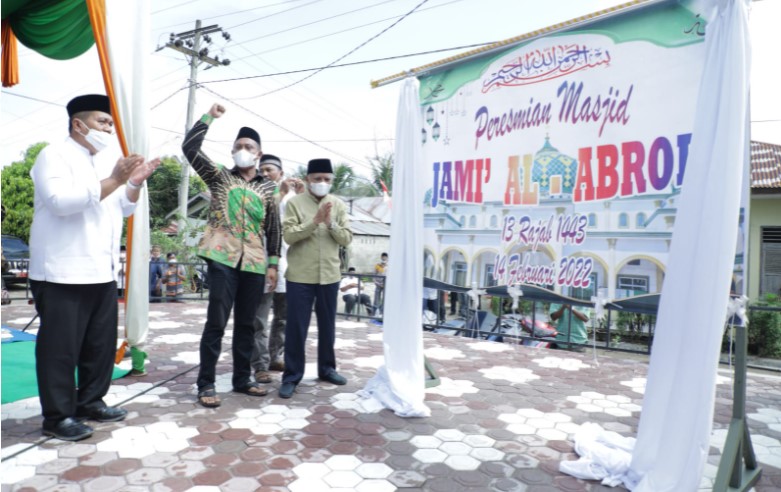  Bupati Asahan Resmikan Mesjid Jami’ Al-Abror Desa Mekar Sari Kecamatan Pulau Rakyat