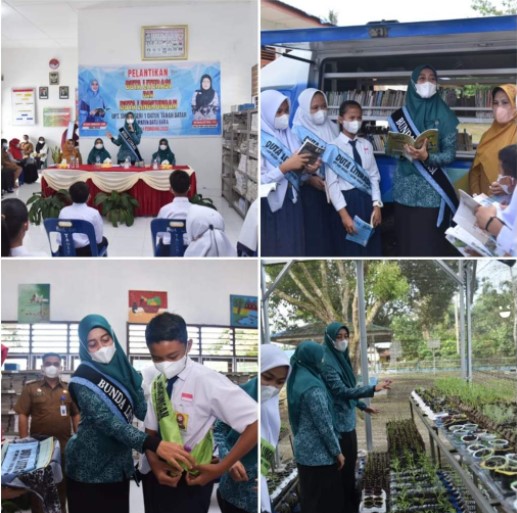  Bunda Literasi Kabupaten Batubara Lantik 13 Duta Literasi dan 22 Duta Lingkungan