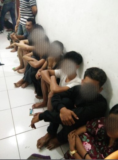 Polsek Kota Kisaran Bongkar Tempat Prostitusi Online, 19 Orang Ditangkap