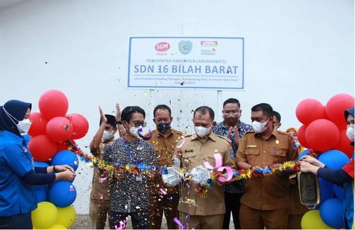  Bupati Labuhanbatu Resmikan Ruang Rehabilitas SD Negeri 16 Bilah Barat