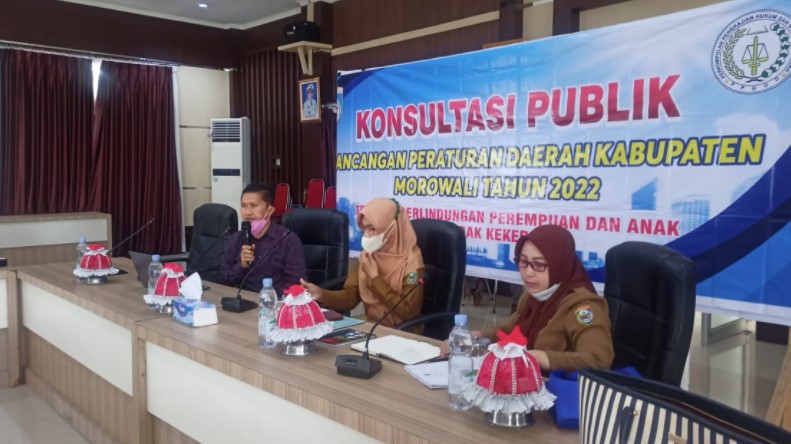 Bagian Hukum Setkab Morowali Tuntaskan Konsultasi Publik Tiga Raperda