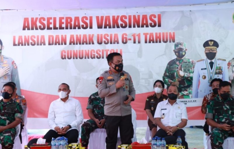 Penyebaran Covid-19 Cukup Tinggi di Pulau Nias, Kapolda Sumut Instruksikan Vaksin Dikejar dan Tuntas