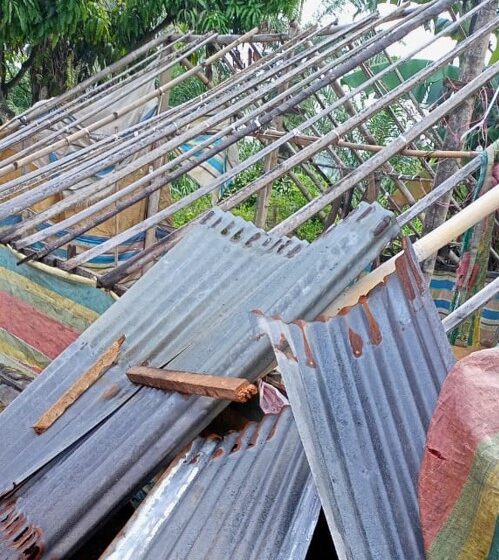  Angin Kencang Rusak 2 Rumah Warga di Batubara