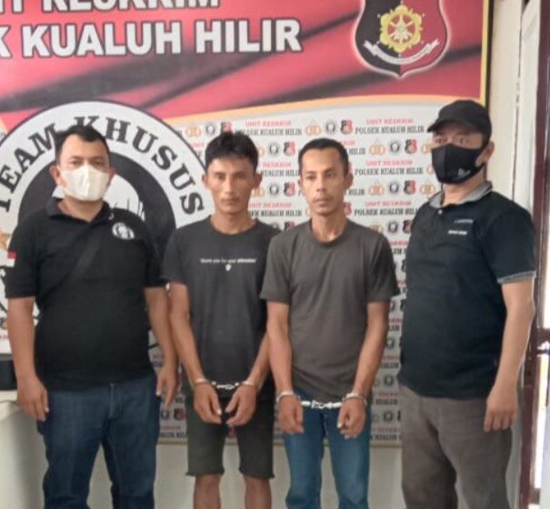 Ops Antik Toba, Polsek Kualuh Hilir Tangkap Dua Pria Desa Teluk Binjai