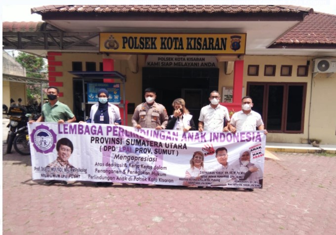 Ungkap Kasus Prostitusi Anak, Polsek Kota Kisaran Terima Penghargaan dari LPAI