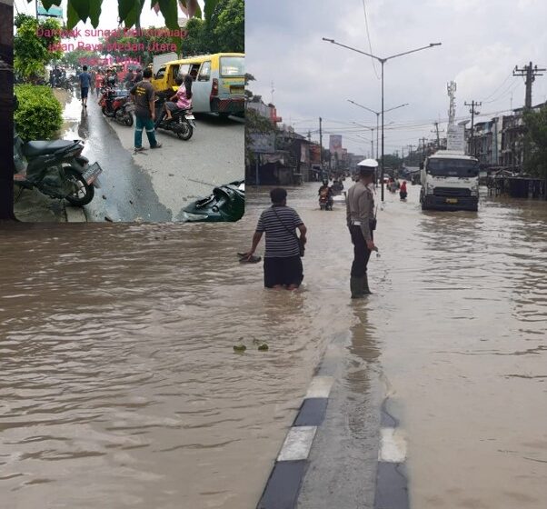 Sungai Deli Meluap, Kota Medan Banjir