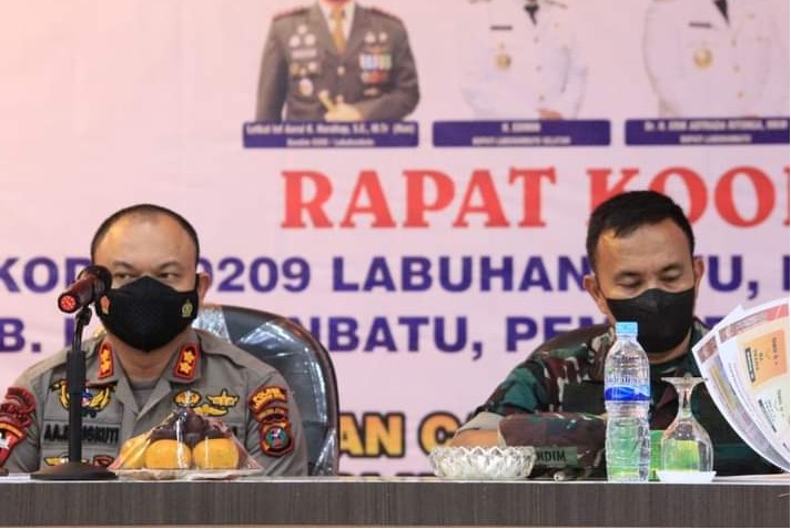 Forkopimda Kabupaten Labuhanbatu Raya Gencar Laksanakan Percepatan Vaksinasi Dosis Kedua