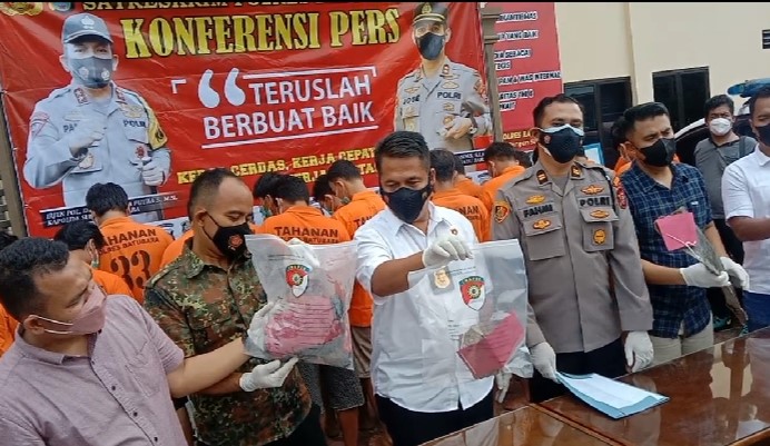 Polres Batubara Tangkap 19 Pelaku Pengeroyokan dan Pembunuhan Sadis di Desa Pakam Raya