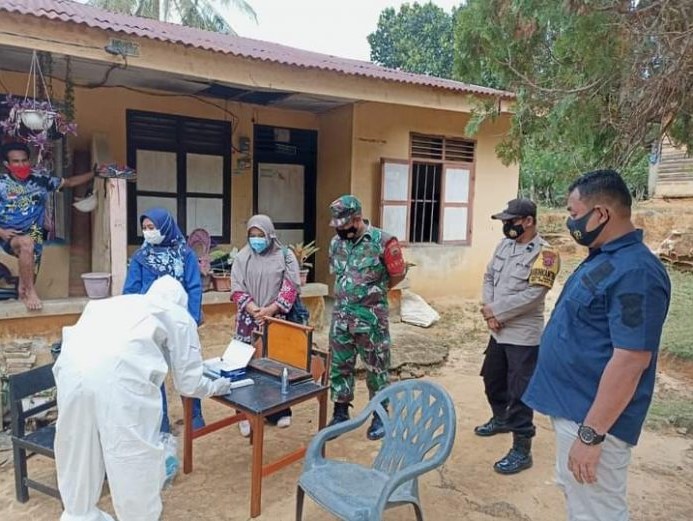  Polresta Deli Serdang Bersama Tim Rutin Ops Yustisi Prokes