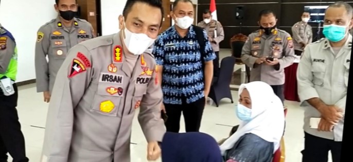  Kejar Percepatan Vaksinasi, Polresta Deli Serdang Gencar Operasi Yustisi