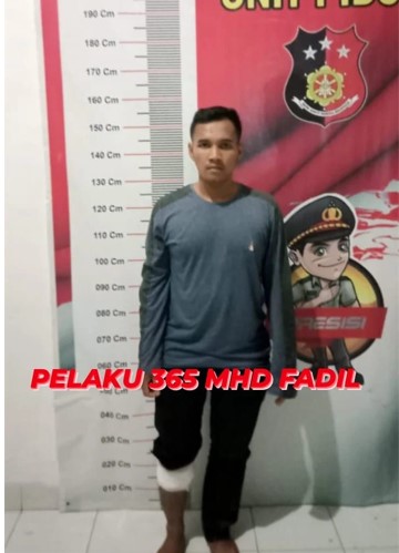  Tim Jatanras Presisi Satreskrim Polrestabes Medan Tembak Pelaku Jambret