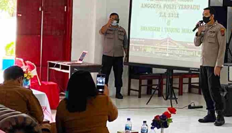  Polresta Deli Serdang Sosialisasikan Penerimaan Terpadu Polri 2022