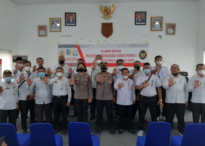 Polres Batubara Gelar Sosialisasi Saber Pungli Kepada Para Kades