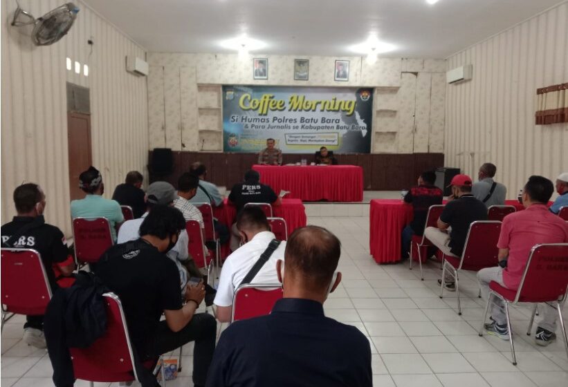 Kapolres Batubara Gelar Coffee Morning Jalin Sinergitas Bersama Media