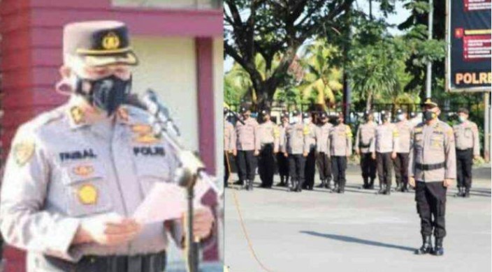  Kapolres Pelabuhan Belawan Gelar Apel Pasukan Operasi Mantap Huta Toba 2022