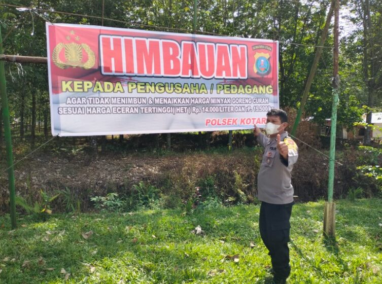  Imbau Pedagang Menjual Minyak Goreng Sesuai HET, Ini Yang Dilakukan Polsek Kotarih