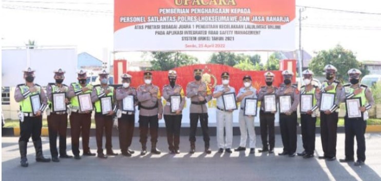  10 Personel Polres Lhokseumawe dapat Penghargaan