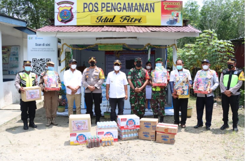 Kapolres Bersama Unsur Forkopimda Kabupaten Simalungun Cek Kesiapan Pos Pam Ops Ketupat 2022