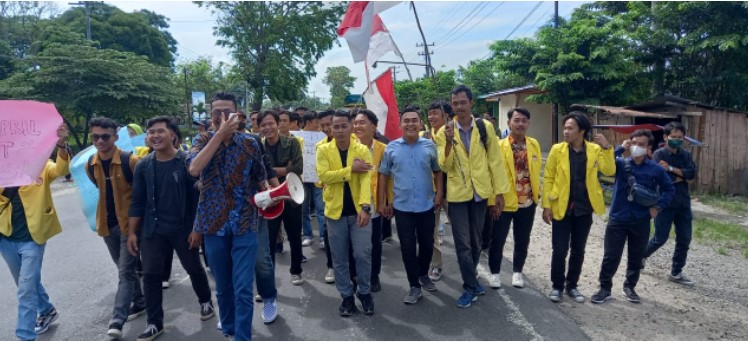  Aliansi Mahasiswa Asahan Demo Kantor DPRD