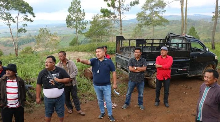  Bob Andika Mamana Sitepu Tinjau Puncak Menara Api Distinasi Wisata Karo