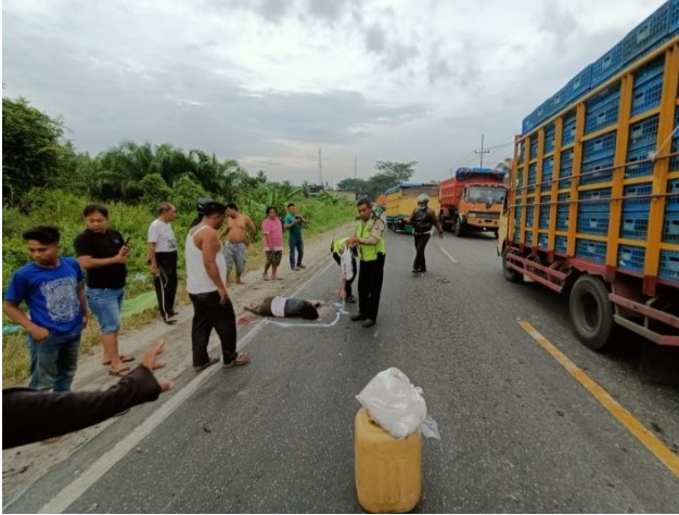  Wartawati Batubara Tewas Ditabrak Truk Box