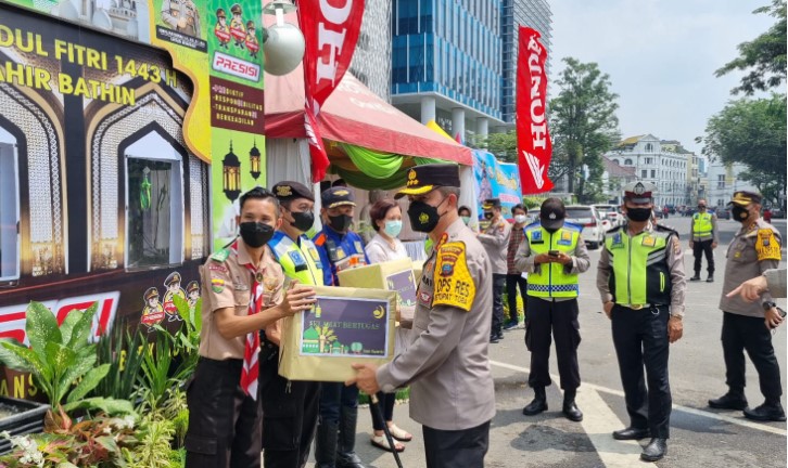  Kapolrestabes Medan Bersama Tim Supervisi Ops Ketupat Polri Cek Kesiapan Pos Pam