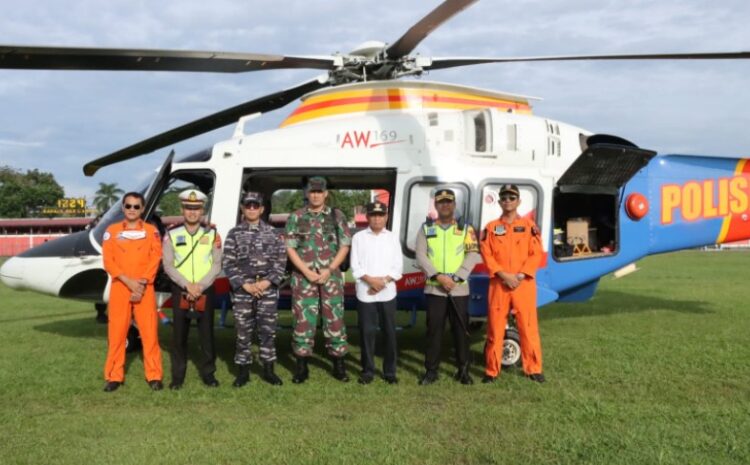  Kapolres Asahan Bersama Forkopimda Patroli Udara Pantau Arus Balik