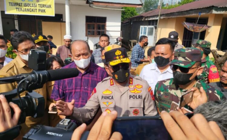 Cek Posko Terpadu PMK di Perbatasan Sumut-Aceh, Kapolda Sumut: Masyarakat Tidak Usah Khawatir Kita Pastikan Hewan Sapi Sehat