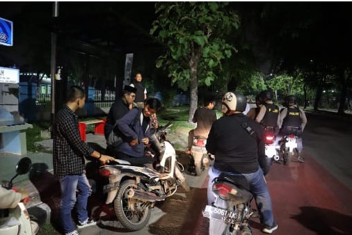  Tim Patroli Polrestabes Medan Seser Sejumlah Lokasi Dianggap Rawan