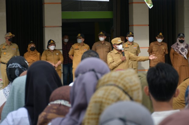  Bupati Sergai dan Wabup Cek Kesiapan PNS Layani Masyarakat Usai Libur Lebaran, 98 Persen PNS Masuk