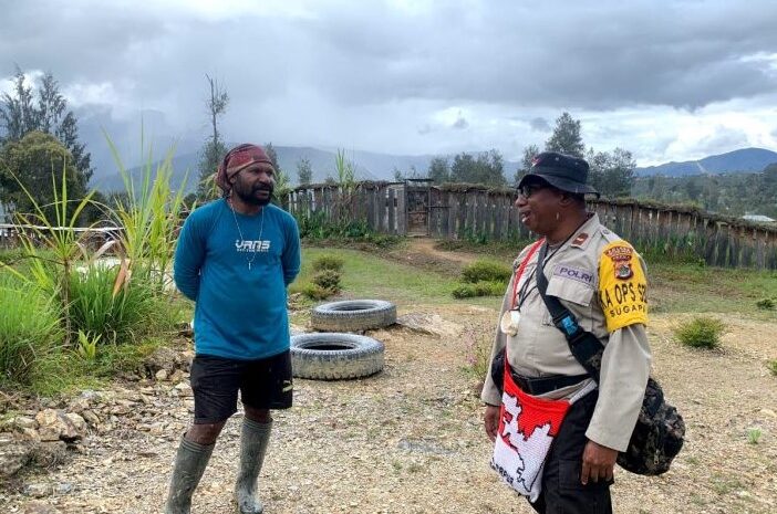 Satgasres Binmas Noken Sasar Spot Perikanan Tokoh Pemuda Intan Jaya 