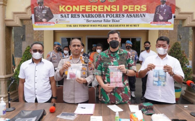  Polres Asahan Ungkap Peredaran 1 Kg Sabu dan 280 Butir Pil Ekstasi, 4 Pelaku Ditangkap