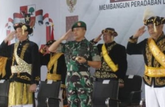 Dandim 1311/ Morowali Hadiri Upacara Hari Lahir Pancasila Secara Virtual