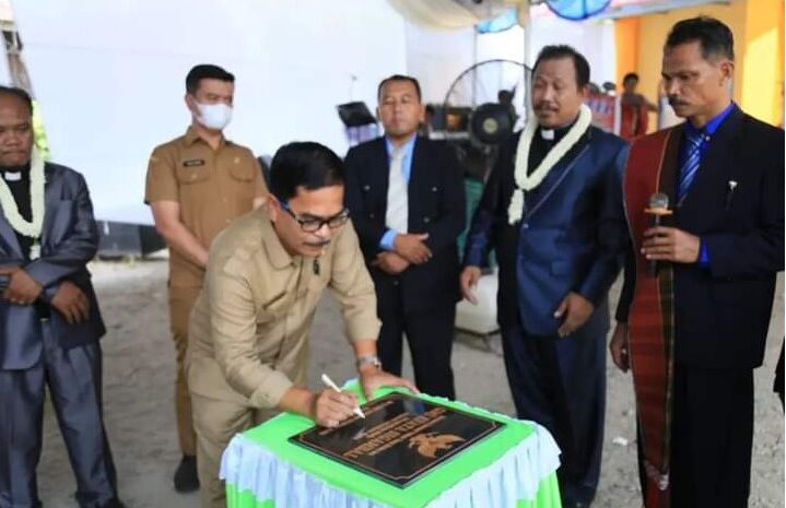 Resmikan Gedung GMI, Bupati Labuhanbatu: Jadikan Rumah Doa dan Belajar Taat Kepada Tuhan