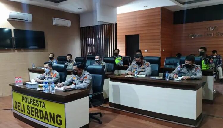 Kapolresta Deli Serdang dan PJU Ikuti Lat Pra Ops Patuh Toba 2022