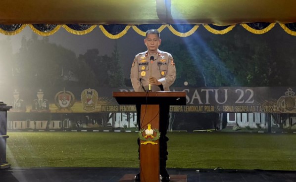 Meski Diguyur Hujan, Setukpa Lemdiklat Polri Tetap Gelar Doa Bersama